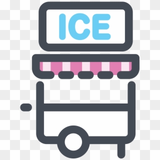 Ice Cream Trailer Icon - Ice Cream Clipart