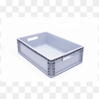 Plastic Crate 60x 40x 17cm Grey - Box Clipart