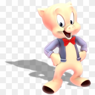 A Model Of Porky Pig From The Looney Tunes - Cartoon Clipart