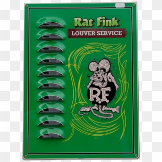 Rat Fink Rat Fink Louvered Tin Sign - Rat Fink Clipart