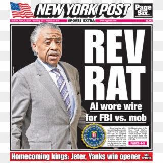 That Reverend Al Is A Rat Fink Is Big News In Nyc - New York Marathon Bombing 2013 Clipart