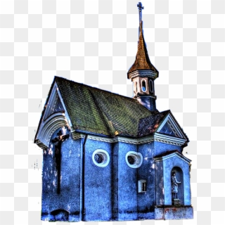 #church #blue #cross #steeple #door #windows #building - Beautiful Small Church Clipart