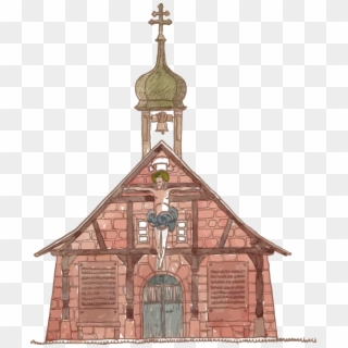 Christian Church Line Art Drawing Christianity - Steeple Clipart