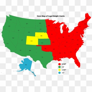 Legal Height Limits - Maximum Vehicle Height By State Clipart