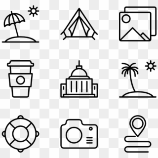 Travel - Manufacturing Icons Clipart