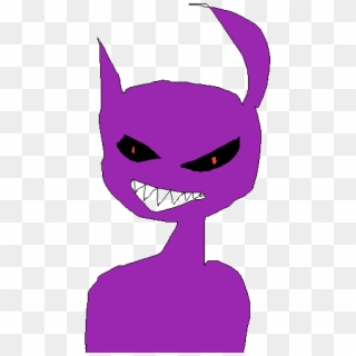 It Ugly Purple Guy With Bunny Ears - Cartoon Clipart