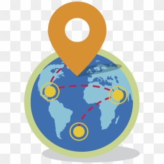 Southeast Asia World Map Globe - World Map Vector Clipart