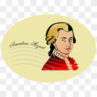 Mozart, Man, Person, Artist, Musician, People - Mozart Clipart - Png Download