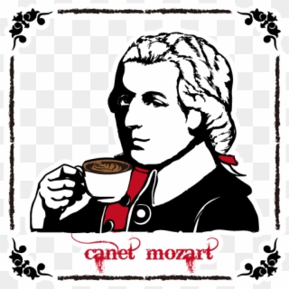 Costa Rica Canet Musician Series Mozart - Cartoon Clipart