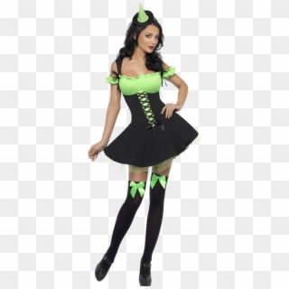 Fever Wicked Witch Green Costume - Green Wicked Witch Costume Clipart