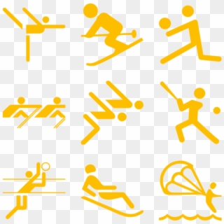Sports Icon In Style Simple Yellow All Icon, Icon Set, - David Schwimmer Clipart