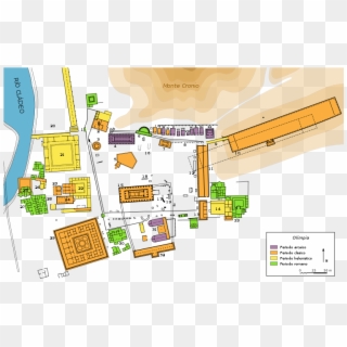 Archivo Plan De Olimpia Santuario Es Svg - Site Of Ancient Olympia Clipart