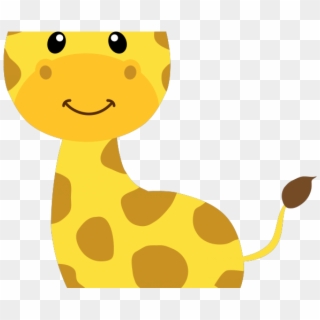 Giraffe Clipart Safari - Jirafa Bebe Animado Para Baby Shower - Png Download