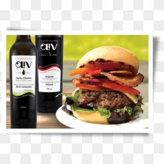 Bbq Bacon Burger - Oliv Clipart