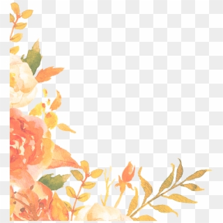 Clip Art Freeuse Enrolment Hello Happiness - Peach Flowers Border Png Transparent Png