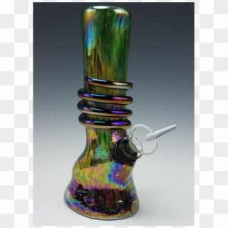 Iridescent Laid Back Bong With Glass Wrap By Mile High - Iridescent Bong Clipart