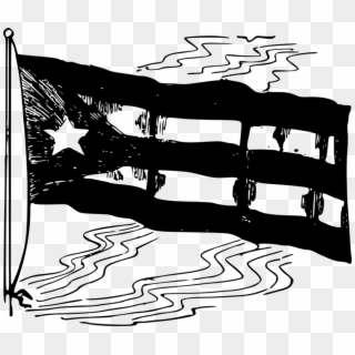 Flag Of Cuba Flag Of Puerto Rico Flag Of The United - Boricua Black And White Flag Clipart