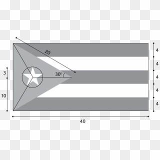 Puerto Rico Flag Measurements , Png Download - Puerto Rico Flag Measurements Clipart