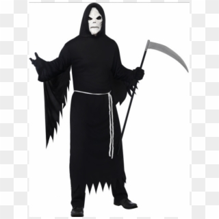 Grim Reaper Costume With Mask - Grim Reaper Fancy Dress Clipart