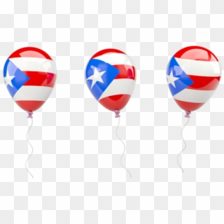 Illustration Of Flag Of Puerto Rico - Puerto Rican Flag Balloons Clipart