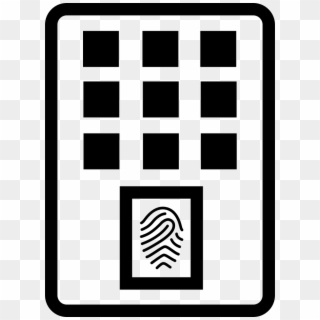 Png File Svg - Fingerprint Device Icon Png Clipart