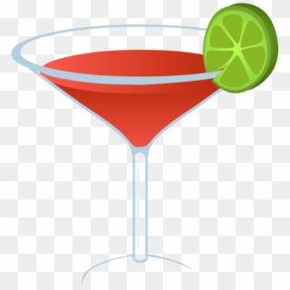 Martini Cocktail Margarita Alcoholic Drink Cosmopolitan - Martini Glass Clipart With Lime - Png Download