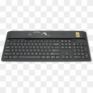 Keyboard With Biometric Fingerprint Sensor, Rfid Badge - Keyboard With Rfid Reader Clipart