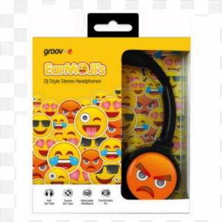 Groov E Kids Earmoji Emoji Dj Style Stereo Headphones - Baby Toys Clipart