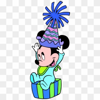 Party Mickey Mouse 1st Birthday Clipart Png - Mickey Mouse Baby Happy Birthday Transparent Png