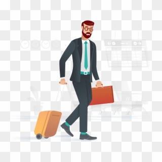 Business-travel - Standing Clipart
