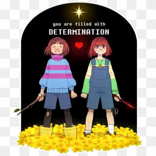 A Couple Of Fallen Kids - Chara And Frisk Clipart