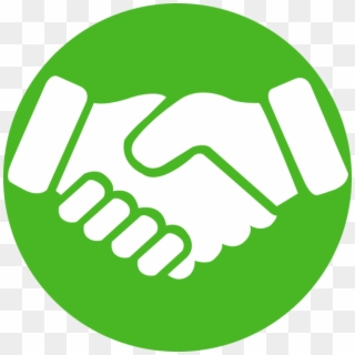 B2b Clipart Handshake - Shaking Hands Icon Green - Png Download
