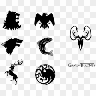 Game Of Thrones House Transparent Image - Game Of Thrones House Sigils Svg Clipart