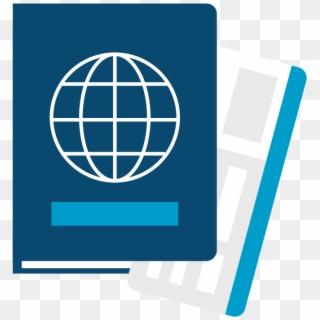 Passport Flat Icon Vector - Flat Passport Icon Clipart