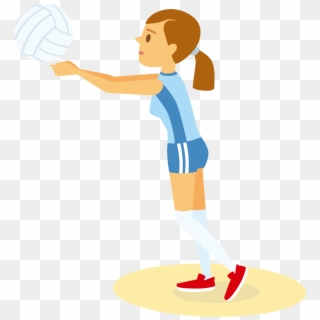 Volleyball Clip Team - Play Volleyball Cartoon Png Transparent Png