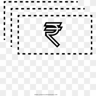 Rupees Coloring Page Clipart