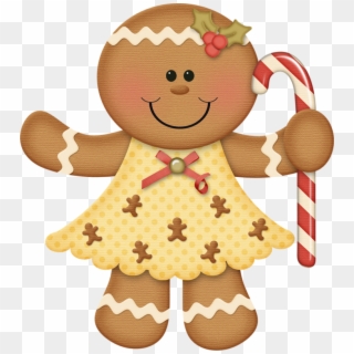 Bread Clipart Christmas - Cute Gingerbread Clipart - Png Download
