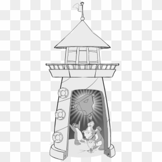 Lighthouse Fornewsfeed Jackhammer - Cartoon Clipart