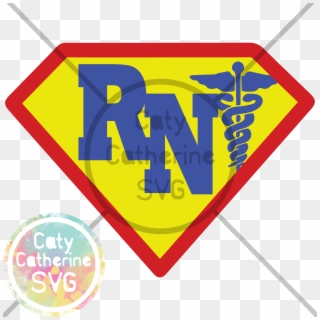 Registered Nurse Super Hero - Medical Symbol Clipart