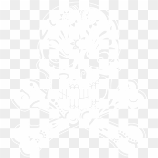 Day Of The Dead Skull And Crossbones Clipart