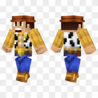 Woody - Blue And Pink Minecraft Skin Clipart
