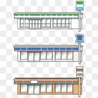Convenience Shop 7 Eleven Lawson Familymart コンビニ ファミマ イラスト Clipart Pikpng