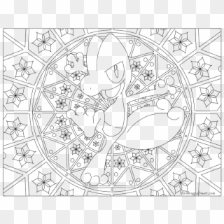 #252 Treecko Pokemon Coloring Page - Pokemon Colouring Pages For Adults Clipart