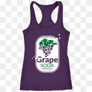 Halloween Group Costume Grape Soda Racerback Tank Top - Black And White Grapes Clipart