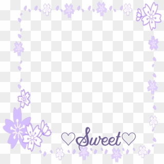 #mq #purple #flowers #flower #sweet #frame #frames - Jasmine Clipart