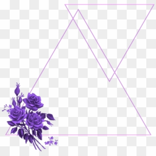 #mq #purple #flowers #frame #frames #border #borders - African Daisy Clipart
