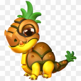 Pineapple Dragon Baby - Dragon Mania Legends Pineapple Dragon Clipart
