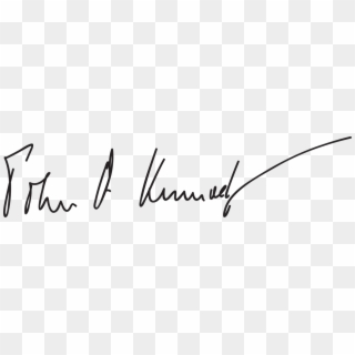 John F Kennedy Signature - Firma De John F Kennedy Clipart