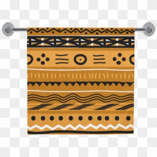 99 Brown African Pattern Mix Bath Towel - Baluster Clipart