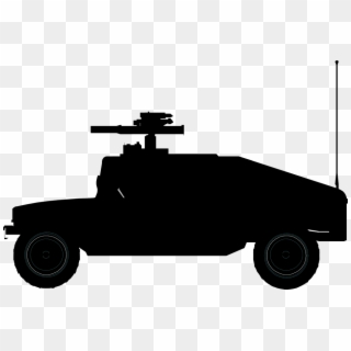 Vehicle, Hummer, Usa, Us, America, Military - Armored Vehicle Silhouette Png Clipart